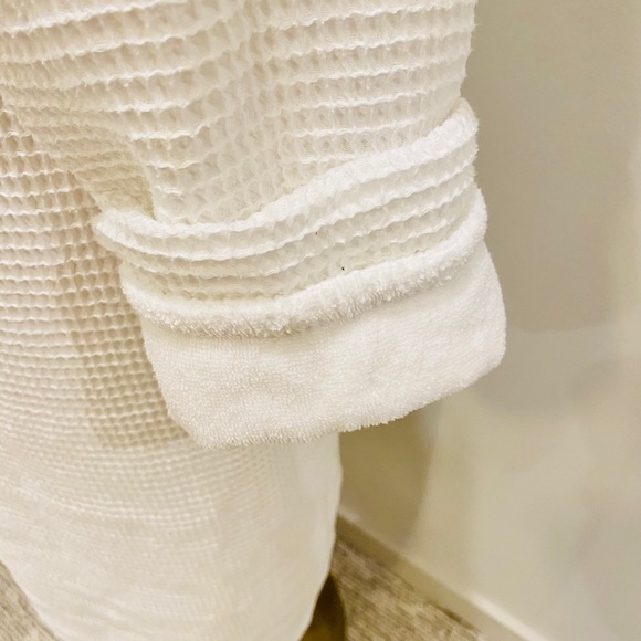 Pottery Barn Lined Waffle Weave Resort Robe L & XL - Picture 5 of 8